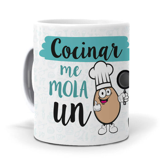 Taza Cocinar me mola un huevo