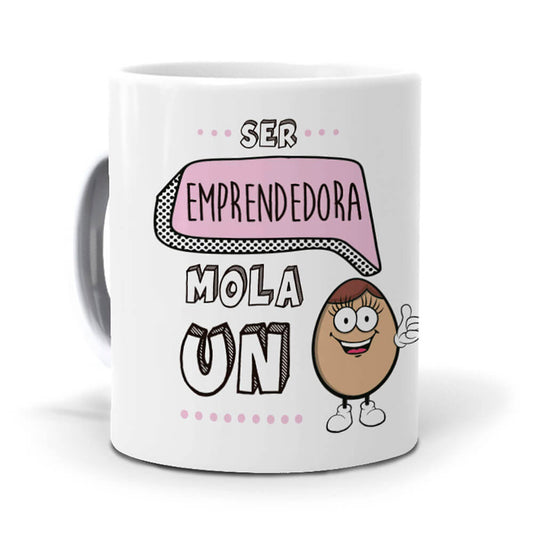 Taza Ser emprendedora mola un huevo