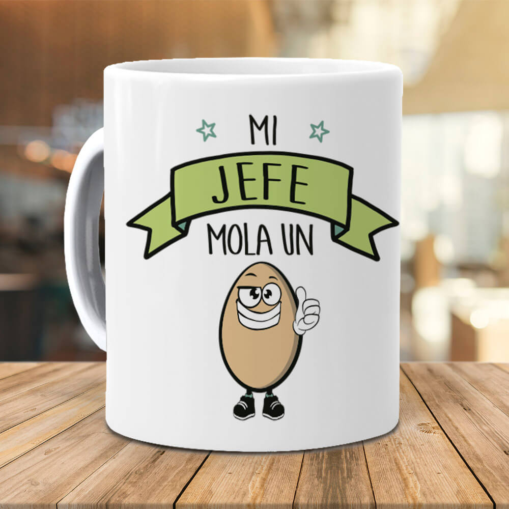 Taza Mi jefe mola un huevo