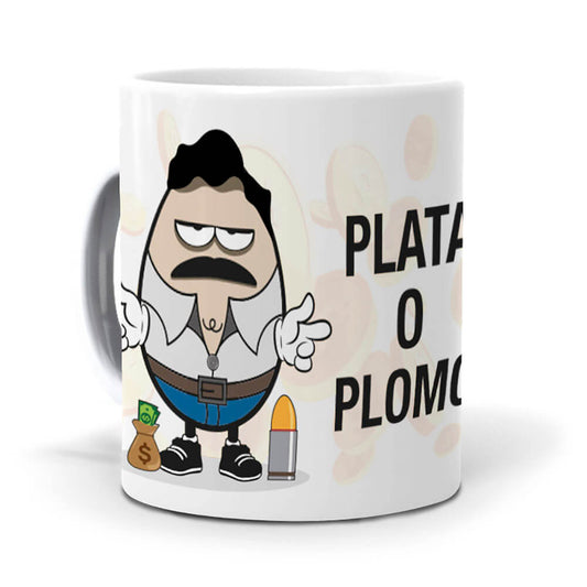 Taza Narcos. Plata o Plomo
