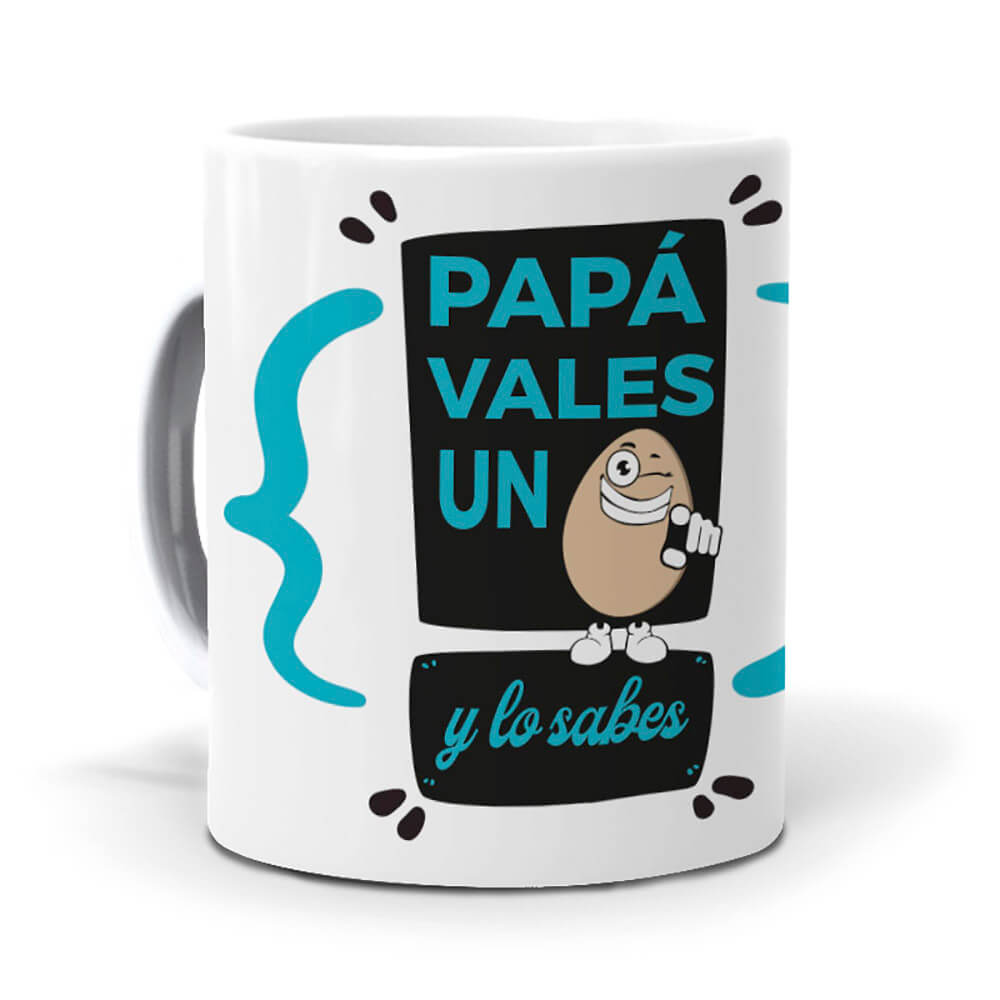 Taza Papá vales un huevo