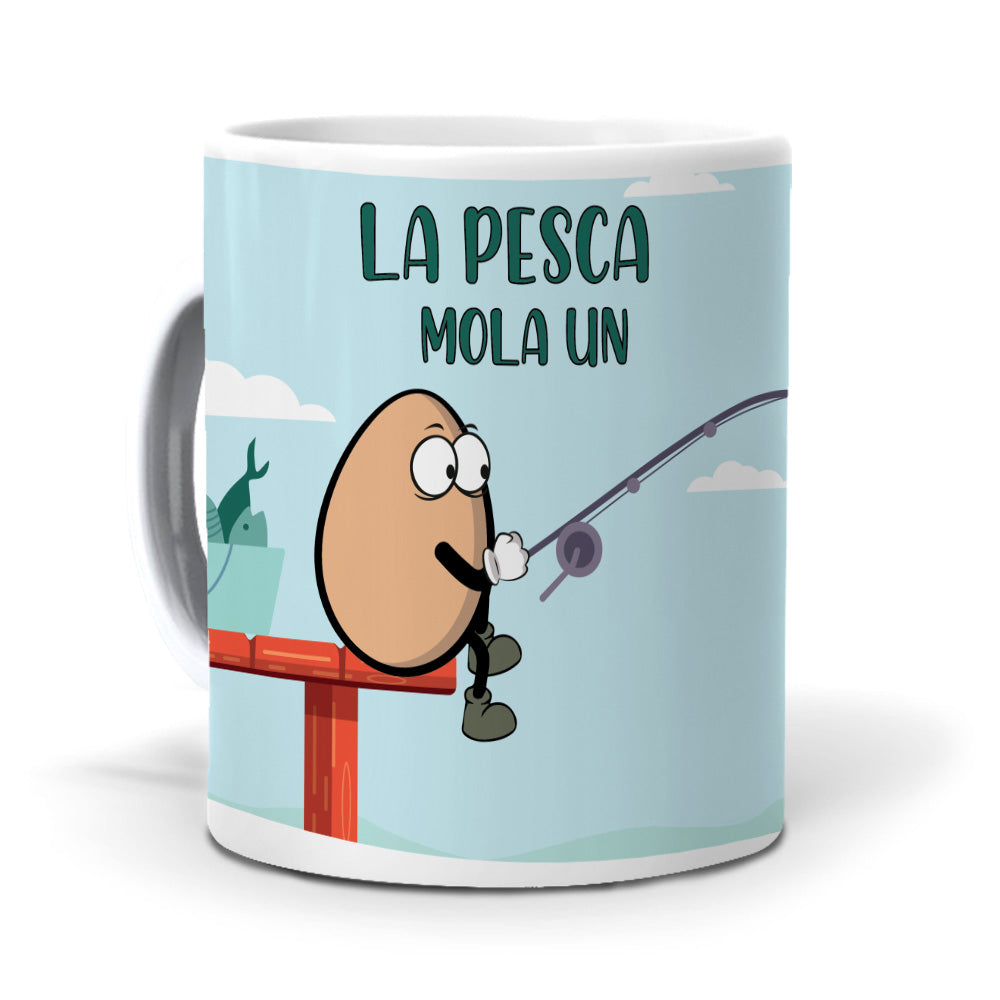 Taza La pesca mola un huevo