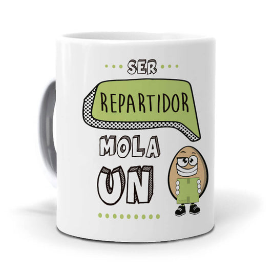 Taza Ser repartidor mola un huevo