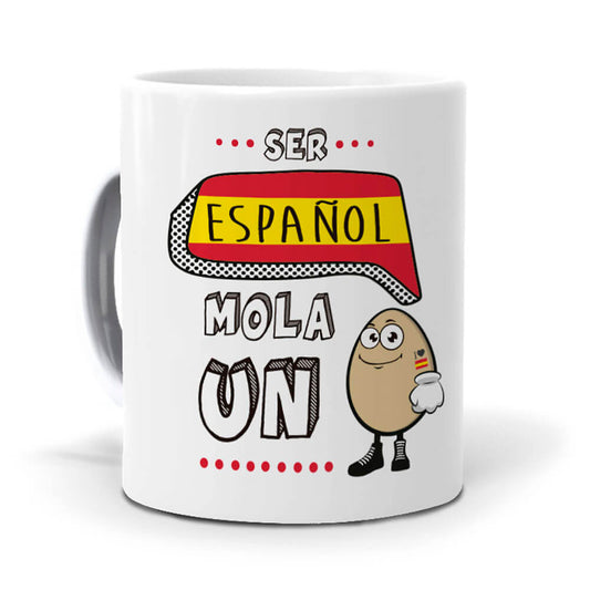 Taza Ser Español mola un huevo