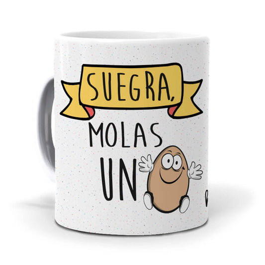 Taza Suegra molas un huevo