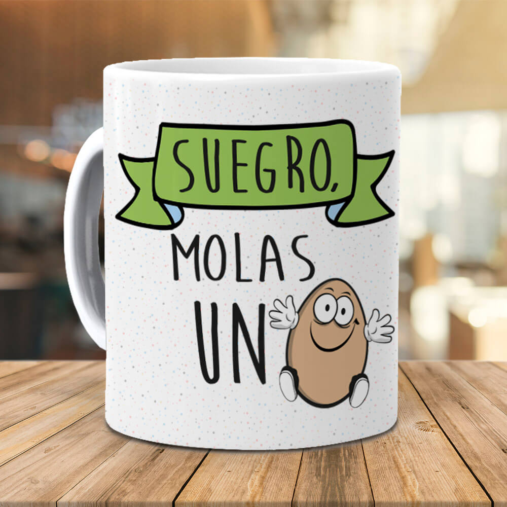 Taza Suegro molas un huevo