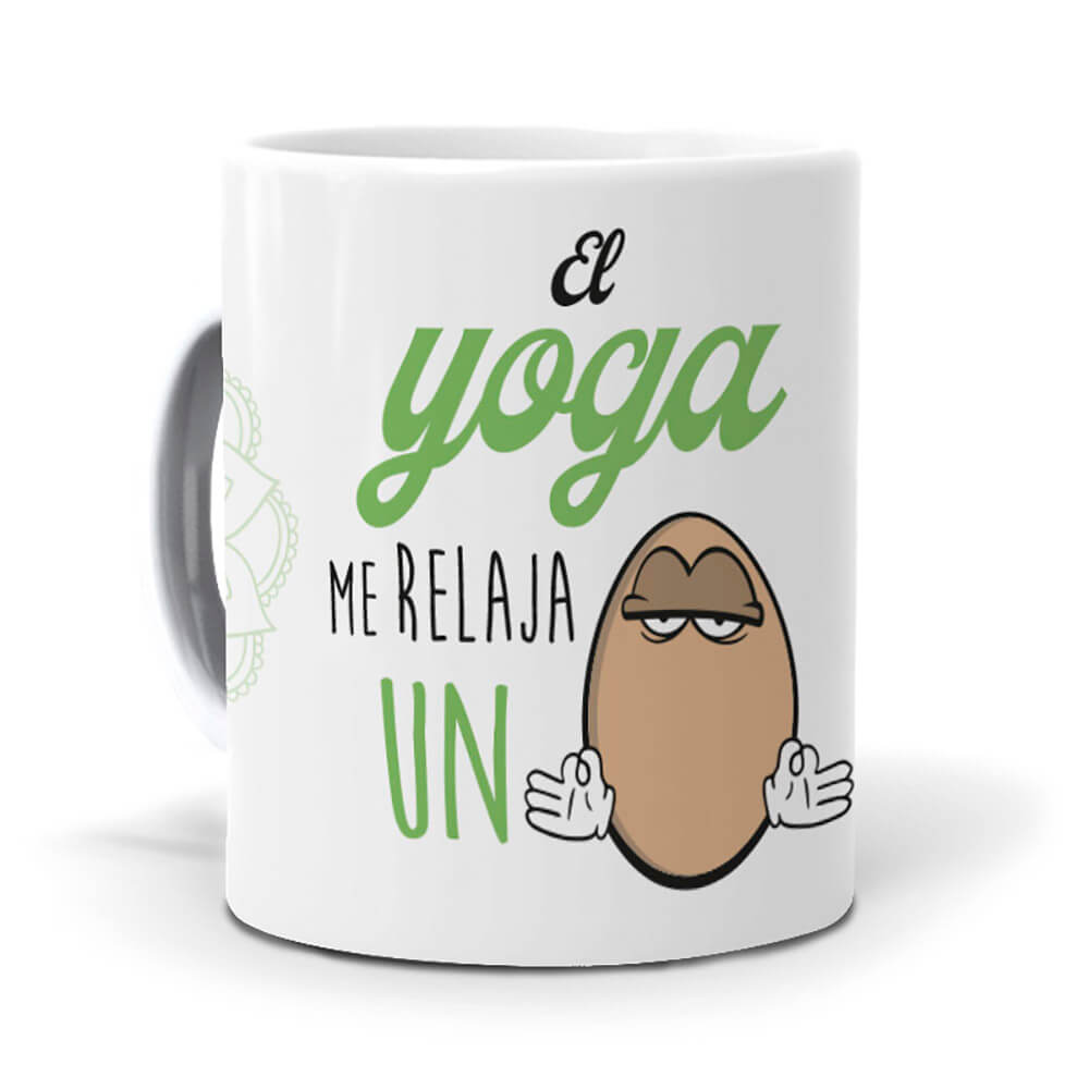 Taza El yoga me relaja un huevo