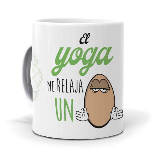 Taza El yoga me relaja un huevo