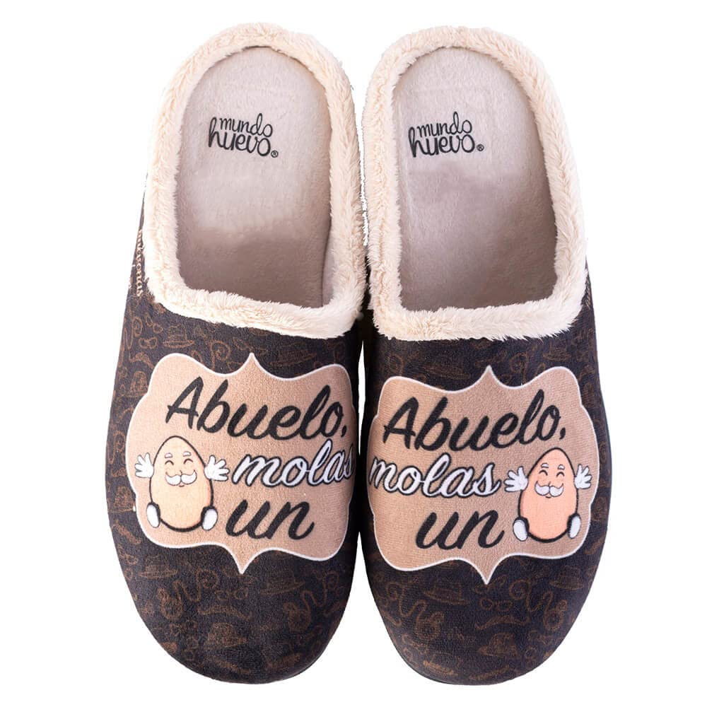 Zapatillas de casa - ABUELO MOLAS UN HUEVO