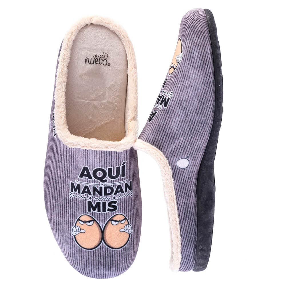 Zapatillas de casa - AQUÍ MANDAN MIS HUEVOS
