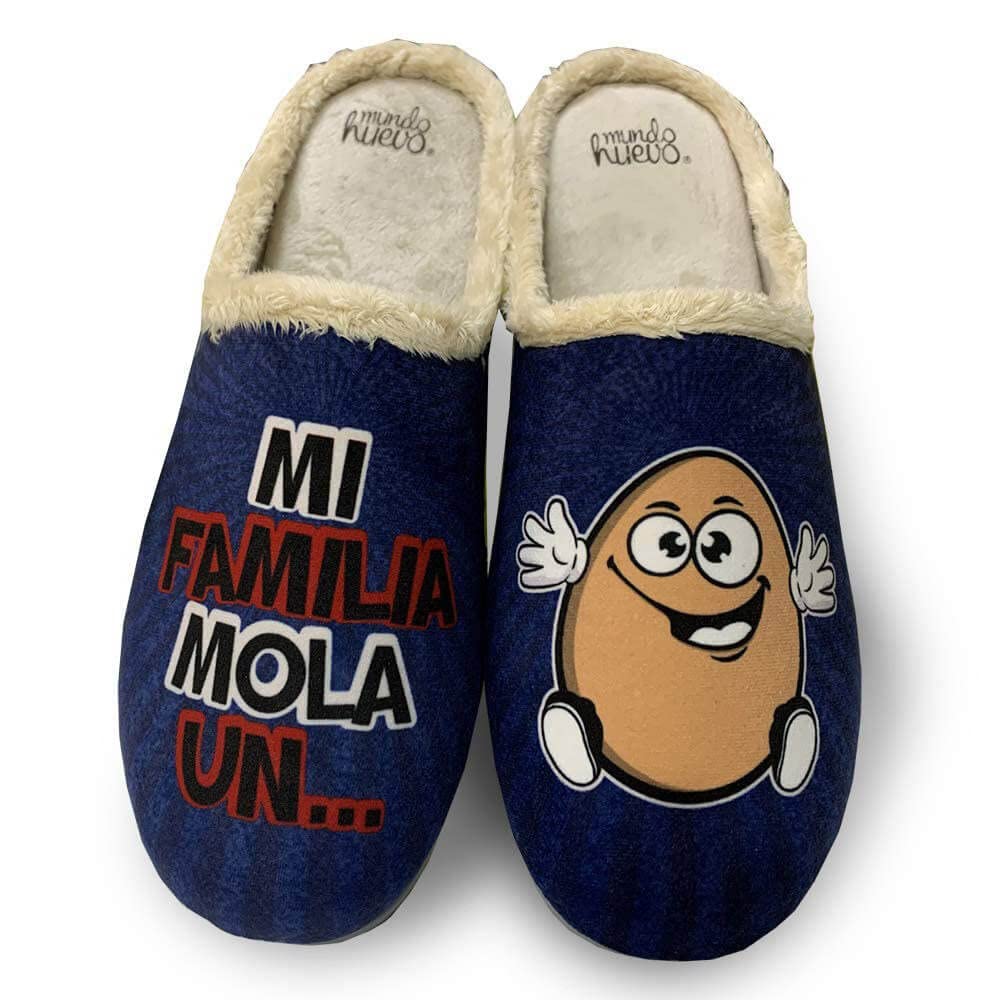 Zapatillas de casa - MI FAMILIA MOLA UN HUEVO