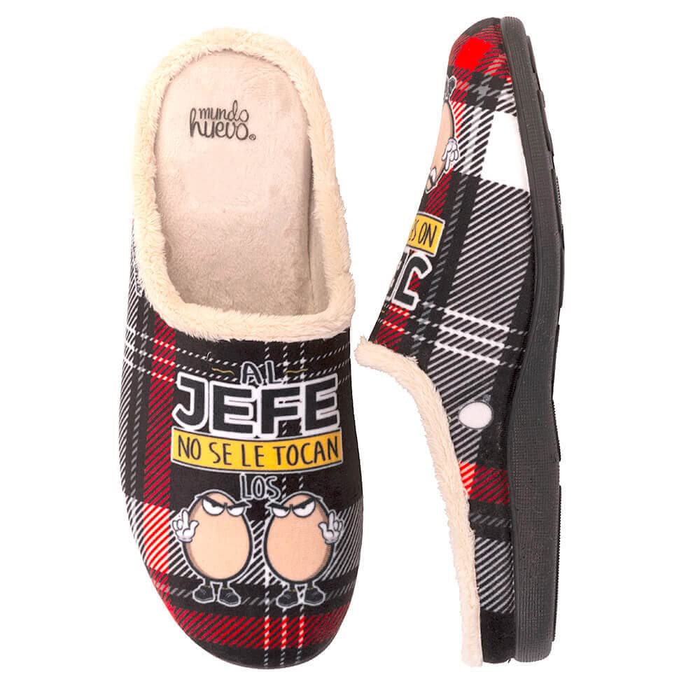 Zapatillas de casa - AL JEFE NO SE LE TOCAN LOS HUEVOS