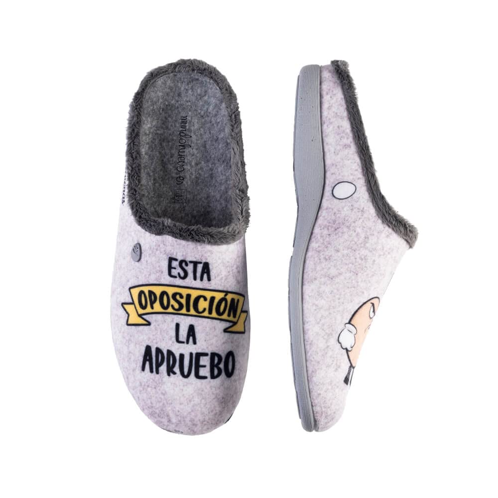 Zapatillas de casa - ESTA OPOSICIÓN LA APRUEBO POR HUEVOS