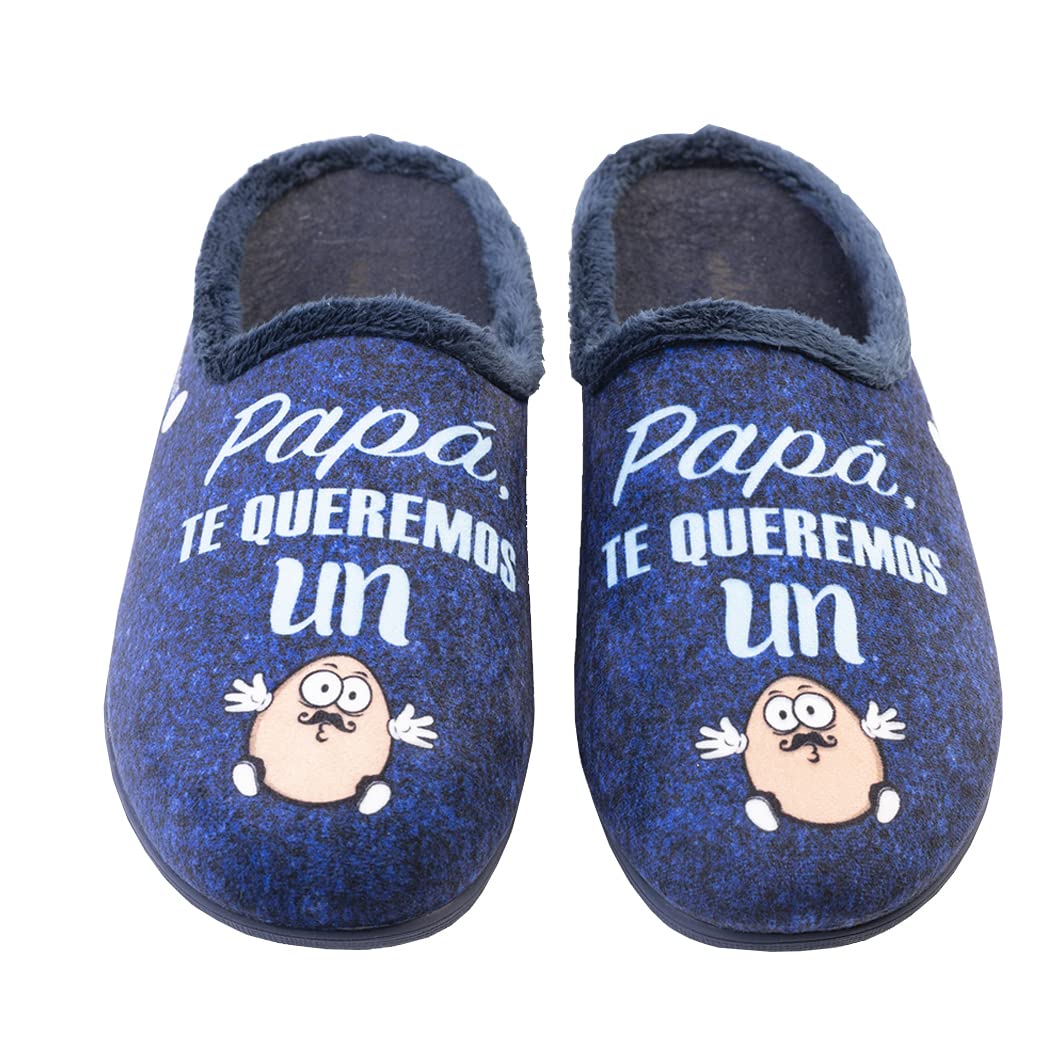 Zapatillas de casa - PAPÁ TE QUEREMOS UN HUEVO