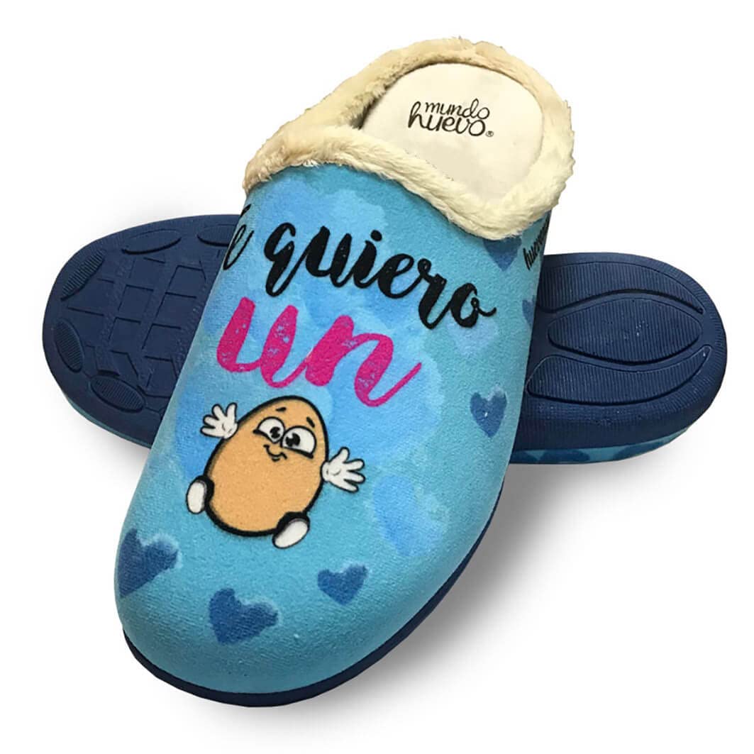Zapatillas de casa - TE QUIERO UN HUEVO
